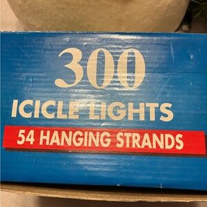 Festive 300 Icicle Lights with 54 Hanging Strands